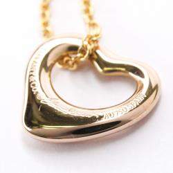 مملوكة مسبقًا Tiffany & Co. 18K Rose Gold Elsa Peretti Open Heart Pendant Necklace
