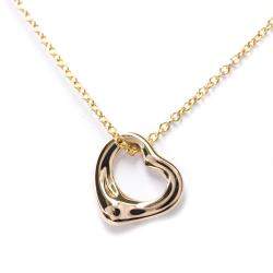 مملوكة مسبقًا Tiffany & Co. 18K Rose Gold Elsa Peretti Open Heart Pendant Necklace