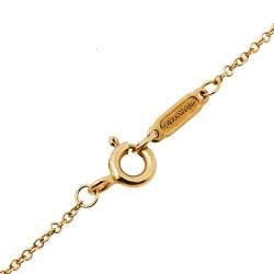 Pre Owned Tiffany & Co. Tiffany Knot Key 18K Rose Gold Pendant Necklace 