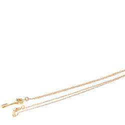 مملوكة مسبقًا Tiffany & Co. Vintage Oval Key 18K Rose Gold Necklace 