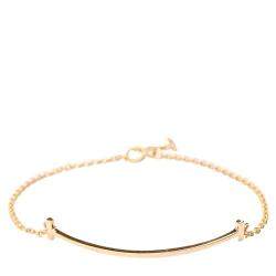 Pre Owned Tiffany & Co. Smile 18K Rose Gold Small Bracelet