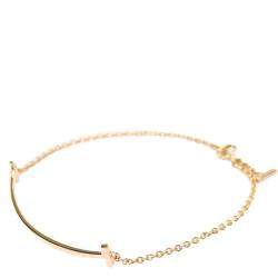 Pre Owned Tiffany & Co. Smile 18K Rose Gold Small Bracelet