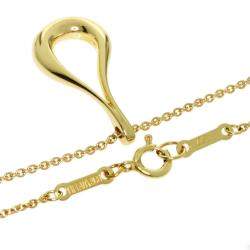 مملوكة مسبقًا Tiffany & Co. Open Teardrop 18K Yellow Gold Necklace 