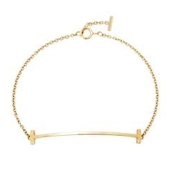 Pre Owned Tiffany & Co. T Smile 18K Yellow Gold Bracelet