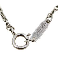 Pre Owned Tiffany & Co. Atlas Pierced Diamond 18K White Gold Bracelet