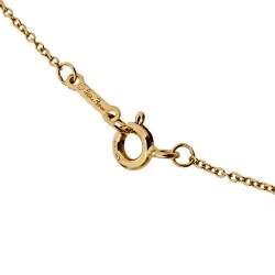 Pre Owned Tiffany & Co. Paloma's Graffiti Love 18K Yellow Gold Pendant Necklace