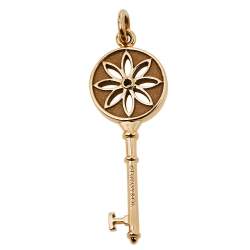 Tiffany & Co. Tiffany Keys Daisy Key Diamond 18K Rose Gold Pendant 