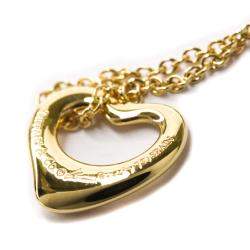 Pre Owned Tiffany & Co. Elsa Peretti Open Heart 18K Yellow Gold Necklace