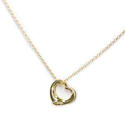 Pre Owned Tiffany & Co. Elsa Peretti Open Heart 18K Yellow Gold Necklace