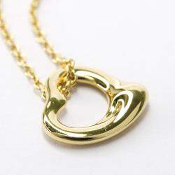 Pre Owned Tiffany & Co. Elsa Peretti Open Heart 18K Yellow Gold Necklace