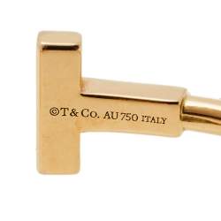 Pre Owned Tiffany & Co. Tiffany T Wire Diamond 18K Rose Gold Bracelet