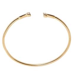 Pre Owned Tiffany & Co. Tiffany T Wire Diamond 18K Rose Gold Bracelet