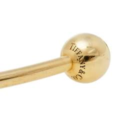 Pre Owned Tiffany & Co. HardWear Ball Wire 18K Yellow Gold Open Cuff Bracelet