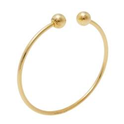 Pre Owned Tiffany & Co. HardWear Ball Wire 18K Yellow Gold Open Cuff Bracelet