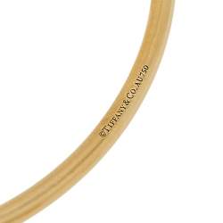 Pre Owned Tiffany & Co. HardWear Ball Wire 18K Yellow Gold Open Cuff Bracelet