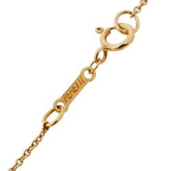 Pre Owned Tiffany & Co. Elsa Peretti Apple 18K Yellow Gold Pendant Necklace