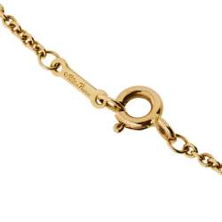 Pre Owned Tiffany & Co. 18K Yellow Gold Paloma Picasso Loving Heart Bracelet S
