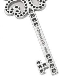 Tiffany & Co. Quatra Heart Key Diamond Platinum Pendant