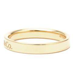 Pre Owned Tiffany & Co. 18K Rose Gold Flat Band Ring Size EU 52