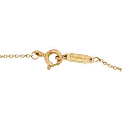 Pre Owned Tiffany & Co. Tiffany 1837 18K Yellow Gold Interlocking Circles Pendant Necklace