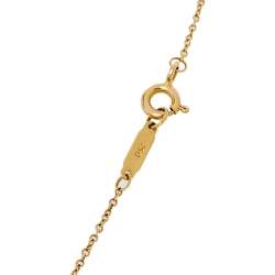Pre Owned Tiffany & Co. Tiffany 1837 18K Yellow Gold Interlocking Circles Pendant Necklace