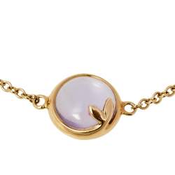 Pre Owned Tiffany & Co. Paloma Picasso Amethyst Cabochon 18K Yellow Gold Bracelet