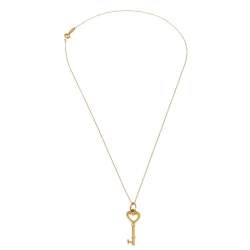 Pre Owned Tiffany & Co. Tiffany Keys 18K Yellow Gold Pendant Necklace