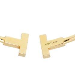 Pre Owned Tiffany & Co. Tiffany T Wire 18K Yellow Gold Bracelet
