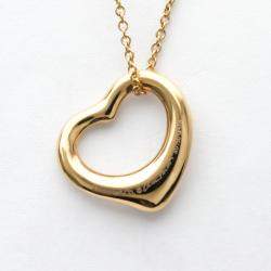 Pre Owned Tiffany & Co. Open Heart 18K Rose Gold Diamond Necklace