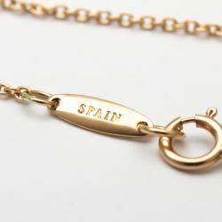 Pre Owned Tiffany & Co. Open Heart 18K Rose Gold Diamond Necklace