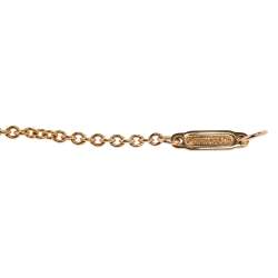 Pre Owned Tiffany & Co. Atlas Pierced 18K Rose Gold Diamond Bracelet