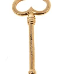 Pre Owned Tiffany & Co. Trefoil Key 18K Yellow Gold Pendant