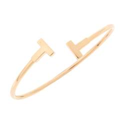 مملوكة مسبقًا Tiffany & Co. Tiffany T Wire 18K Rose Gold Narrow Open Cuff Bracelet