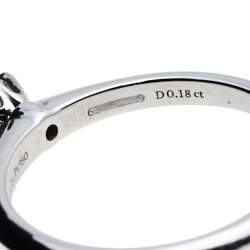 Pre Owned Tiffany & Co. Tiffany Setting Solitaire Diamond Platinum Engagement Ring 51