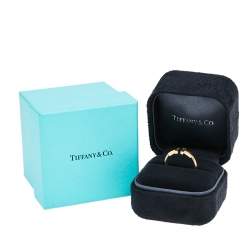 Tiffany & Co. T Wire 18K Yellow Gold Band Ring 49