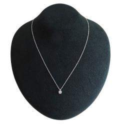 Pre Owned Tiffany & Co. Solitaire Platinum Diamond Necklace 