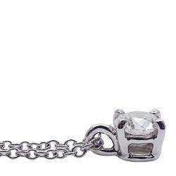 Pre Owned Tiffany & Co. Solitaire Platinum Diamond Necklace 
