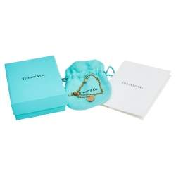 Pre Owned سوار تيفاني & كو. بدلاية مفتاح تيفاني وقلب ذهب وردي عيار 18 SM