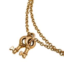 Pre Owned سوار تيفاني & كو. بدلاية مفتاح تيفاني وقلب ذهب وردي عيار 18 SM