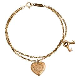 Pre Owned سوار تيفاني & كو. بدلاية مفتاح تيفاني وقلب ذهب وردي عيار 18 SM