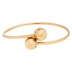 Pre Owned Tiffany & Co. Hardware Ball Bypass 18K Rose Gold Bracelet