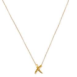 Pre Owned Tiffany & Co. Paloma's Graffiti X Pendant 18k Yellow Gold Necklace