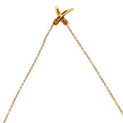Pre Owned Tiffany & Co. Paloma's Graffiti X Pendant 18k Yellow Gold Necklace