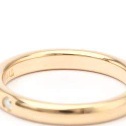 Pre Owned Tiffany & Co. Elsa Peretti 18K Rose Gold Diamond Ring EU 52