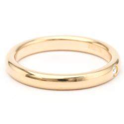 Pre Owned Tiffany & Co. Elsa Peretti 18K Rose Gold Diamond Ring EU 52