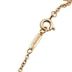 Pre Owned  Tiffany & Co. Pierced Atlas Bar Diamond 18K Yellow Gold Bracelet