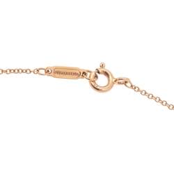 Pre Owned Tiffany & Co. Tiffany Enchant Key Diamond 18K Rose Gold Pendant Necklace
