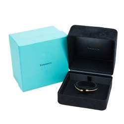 Pre Owned Tiffany & Co. HardWear Ball Wire 18K Yellow Gold Open Cuff Bracelet