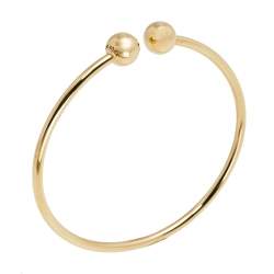 Pre Owned Tiffany & Co. HardWear Ball Wire 18K Yellow Gold Open Cuff Bracelet