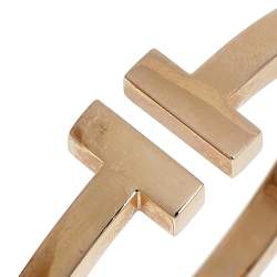 Pre Owned Tiffany & Co. Square 18k Yellow Gold Cuff Bracelet M